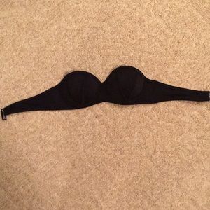 Black strapless Victoria’s Secret bikini top M